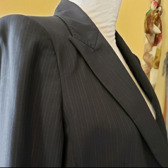 Elie Tahari Luxury Lorelei Thin Pinstripe Jacket Office Designer Womens Summer - Picture 7 of 16